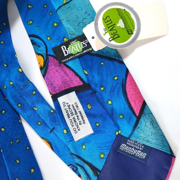 NWT Vintage Beatles Silk Tie - Picture 3 of 3